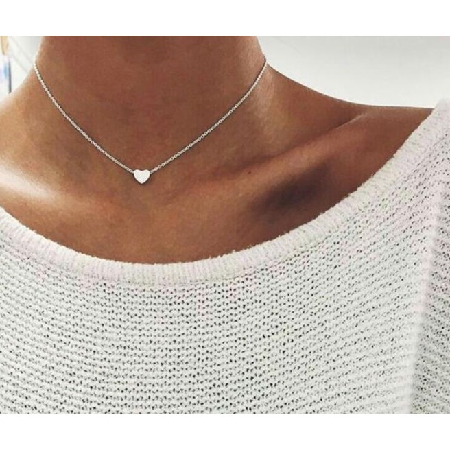 [Mã FAJGT8 giảm 15% đơn 99K] vòng cổ tim phong cách EUR xi bạc xinh xắn cho nữ | BigBuy360 - bigbuy360.vn