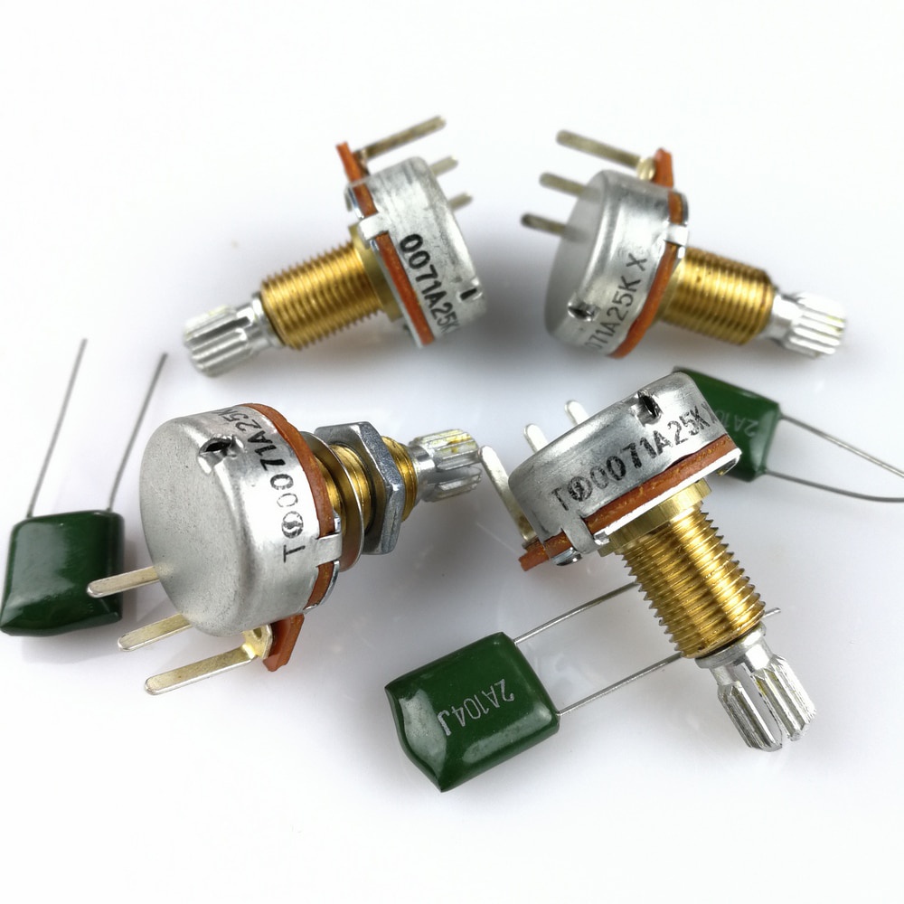Sản Phẩm Mỹ 25K TQ EMG Chiết Áp Điện Tử Không Chứa Điện Dung Lượng Chính Hãng Cho Guitar Bass