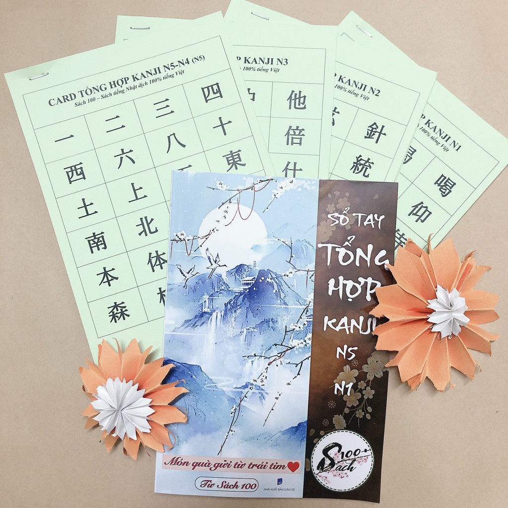 [FREESHIP] Sổ tay khổ A5 nâng cao khả năng học Kanji tiếng Nhật