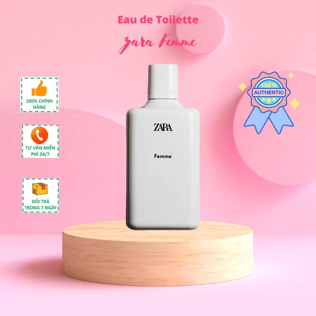 Nước hoa nữ nhẹ nhàng quyến rũ Zara Femme EDT 5ml, 10ml, 20ml