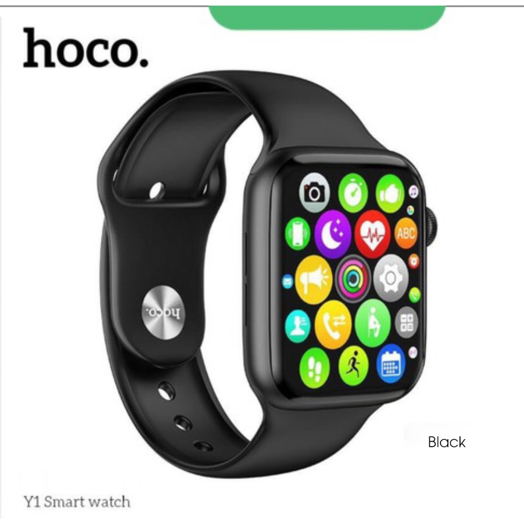 Đồng hồ thông minh Hoco Smart Watch  Y1 kết nối Bluetooth hỗ trợ nghe gọi, theo dõi sức khỏe, thể thao...