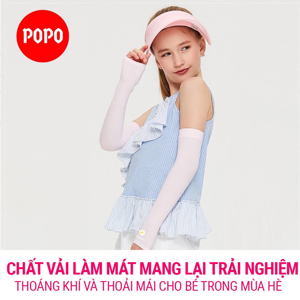 Bao tay chống nắng cho trẻ em SL22 POPO (1 đôi) Chống tia UV, chất vải mềm mại thoáng khí,an toàn khi sử dụng