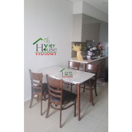 Bộ Bàn ăn giả đá 4 ghế hiện đại