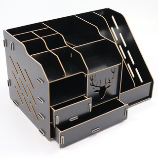Khay Gỗ để Bàn Dụng Cụ Lưu Trữ Giấy Tờ KS-19