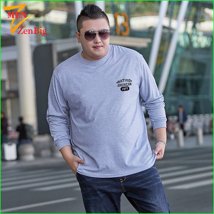Áo thun nam big size dành cho người mập, người béo bụng to