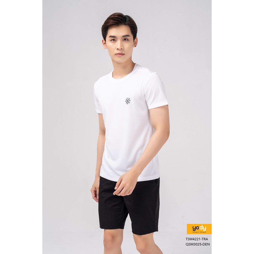 Áo thun YODY Nam thể thao in ngực thoáng mát thấm hút TSM4221 | BigBuy360 - bigbuy360.vn