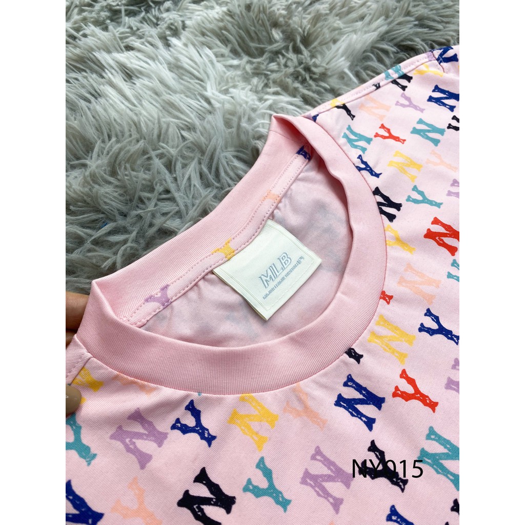 T shirt NY Hồng, Áo Tee ngắn tay Nữ, thời trang hè dạo phố ÁO đôi Nam Nữ FULL TAG