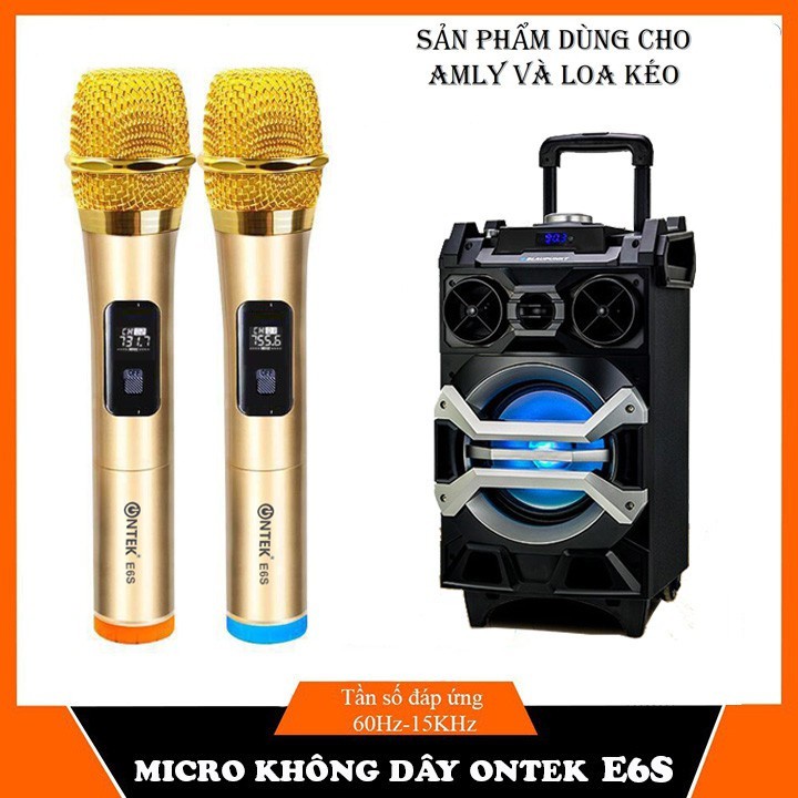 Micro CHUYÊN DỤNG hát Karaoke Best Soud V-W003A/ Hoặc ONTEKCO MV02/E6/E6s Chuyên Dành Cho Mọi Loa Kéo, Âm Ly CHÍNH HÃNG