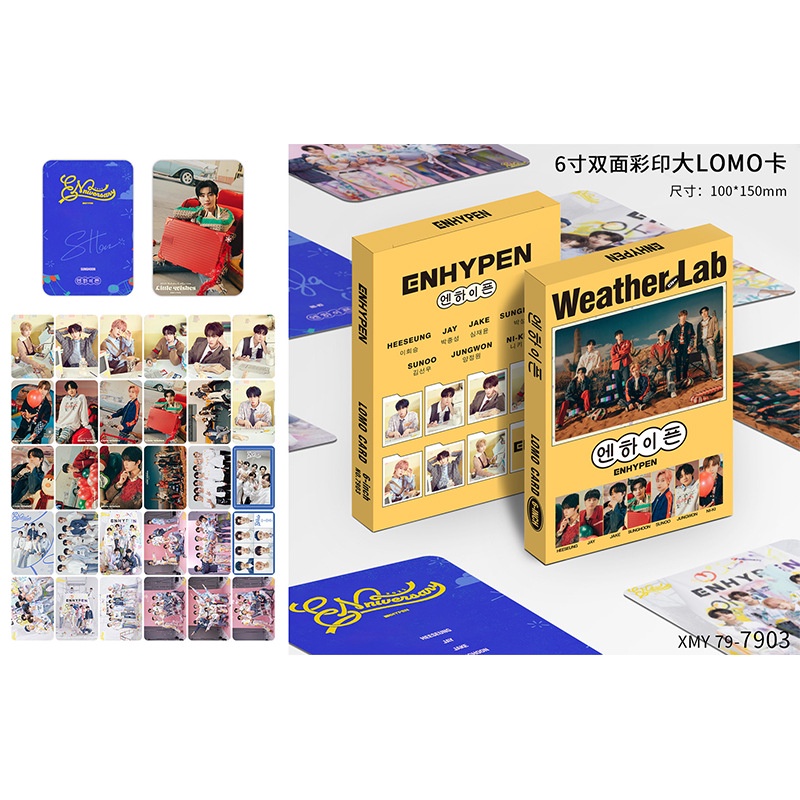 Hộp 30 Photocard hình BRIGHTWIN STRAY KIDS ENHYPEN GOT7 có chữ ký