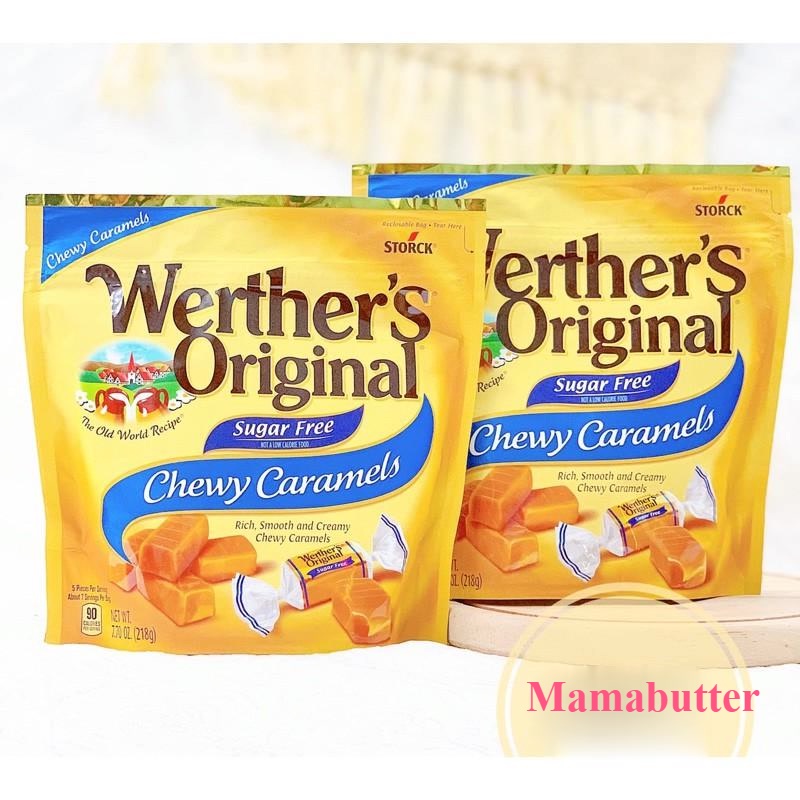 Kẹo caramel Werther’s Original không đường(ăn kiêng đường)