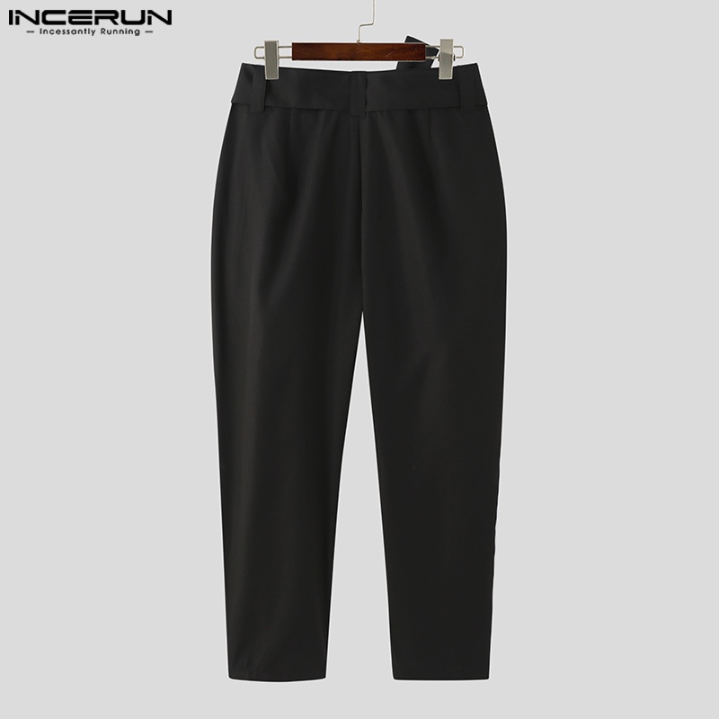 Quần dài INCERUN dáng rộng phong cách hippie thời trang dành cho nam