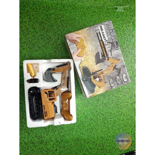 Máy ủi, máy xúc, xe ben hợp kim điều khiển từ xa