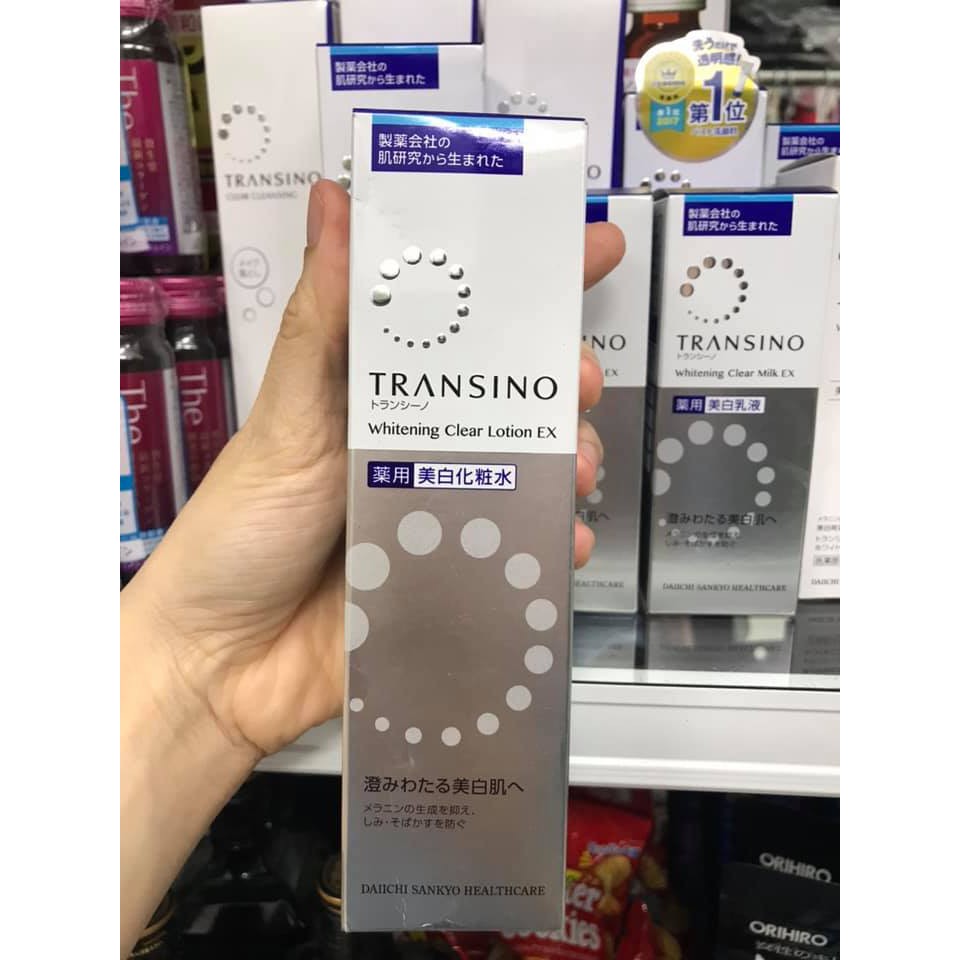 MẪU MỚI - Nước Hoa Hồng Trị Nám Trắng Da Transino Whitening Clear Lotion EX Nhật Bản