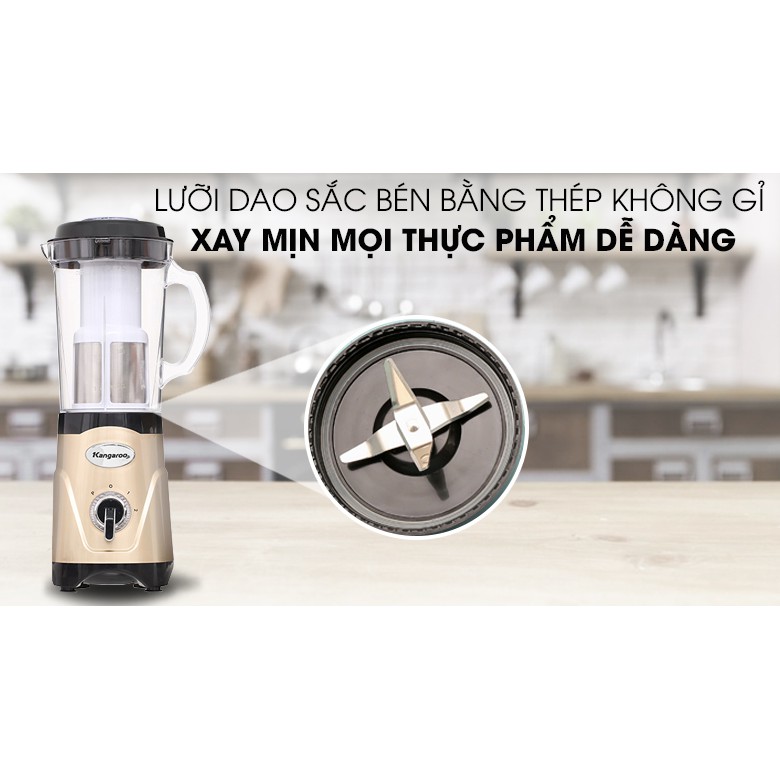 Máy xay Kangaroo KG3B6M hàng chính hãng Công suất:380 W Chức năng chính:Xay sinh tố Xay hạt Xay thịt