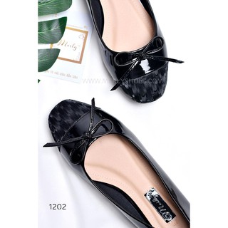 [Form lớn giảm 1 size] Giày búp bê mũi vuông HANULA 1202
