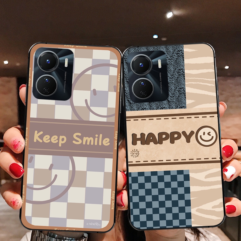 Ốp lưng Vivo Y16 4G - Vivo Y22S - Vivo T1 5G Smile mặt cười thể thao cute siêu đẹp