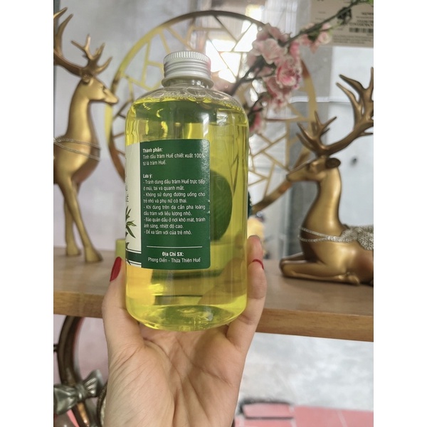 Tinh dầu tràm Huế chai to 500ml tắm và bôi cho trẻ