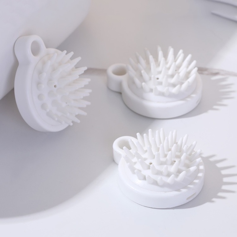 [Giá Sỉ] Lược gội đầu silicon massage đầu, cao su mềm màu trắng giúp thư giãn da khi tắm -(ms4124110)
