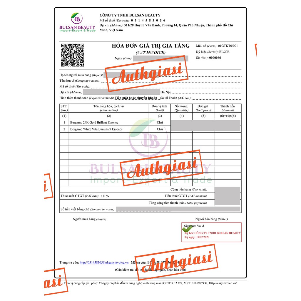 Serum dưỡng trắng Bergamo White Vita / 24K Gold Luminant Essence căng mịn da 110ml | BigBuy360 - bigbuy360.vn