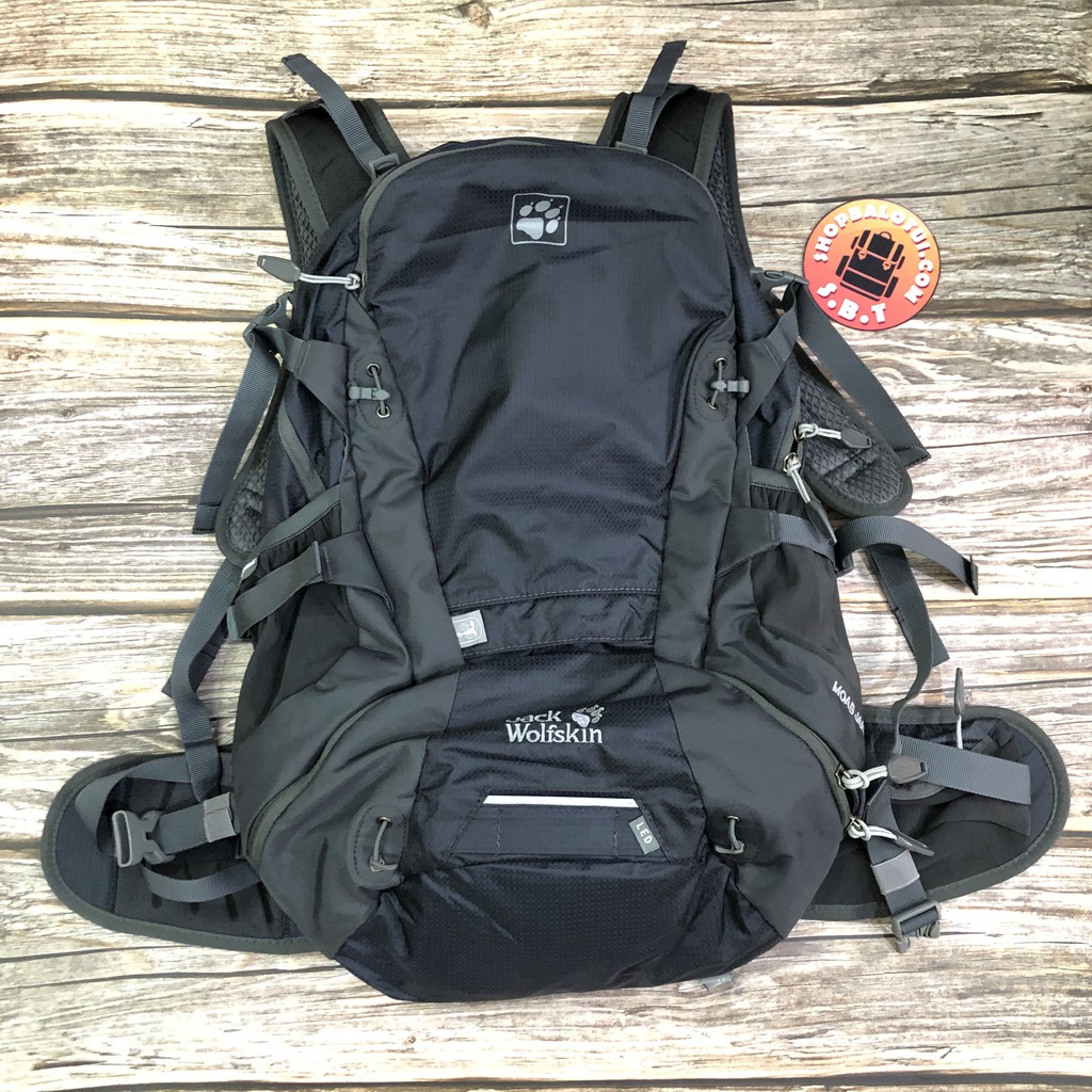 Balo du lịch nam nữ Jack Wolfskin Moab Jam 30L, Balo leo núi trekking đi phượt chống nước có ngăn đựng laptop