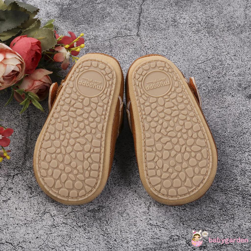 Giày búp bê chất liệu da PU mềm chống trượt thời trang dễ thương cho bé gái