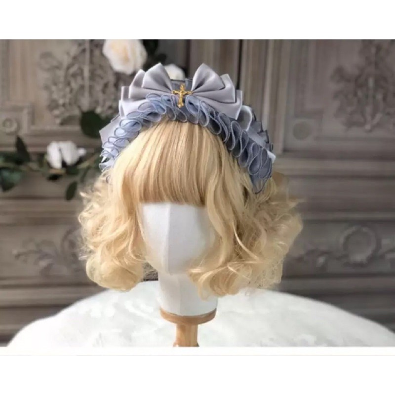 YASLC0074-Phụ kiện xám handmade lolita ngôi sao ma thuật