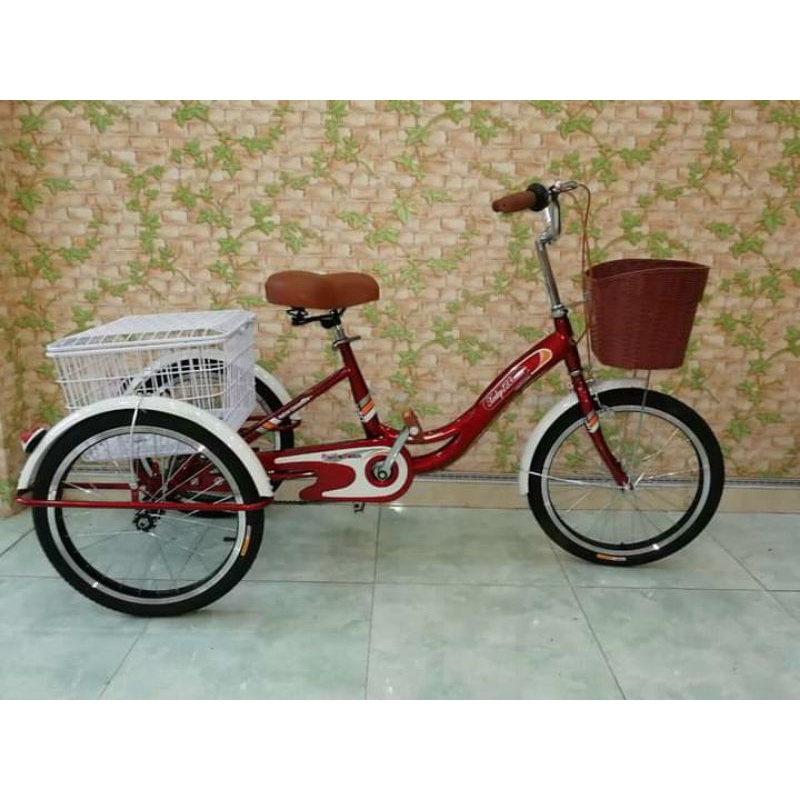 XE ĐẠP BA BÁNH CHO NGƯỜI GIÀ - Loại 1 khung hợp kim thép bền