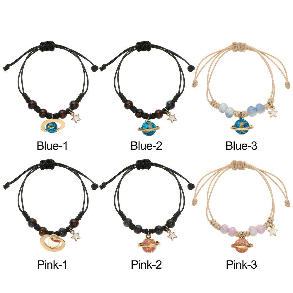 Lay Vòng Tay Chuỗi Hạt Hành Tinh Vũ Trụ Mặt Trăng Ngôi Sao Thời Trang Làm Bằng Tay Cho Học Sinh