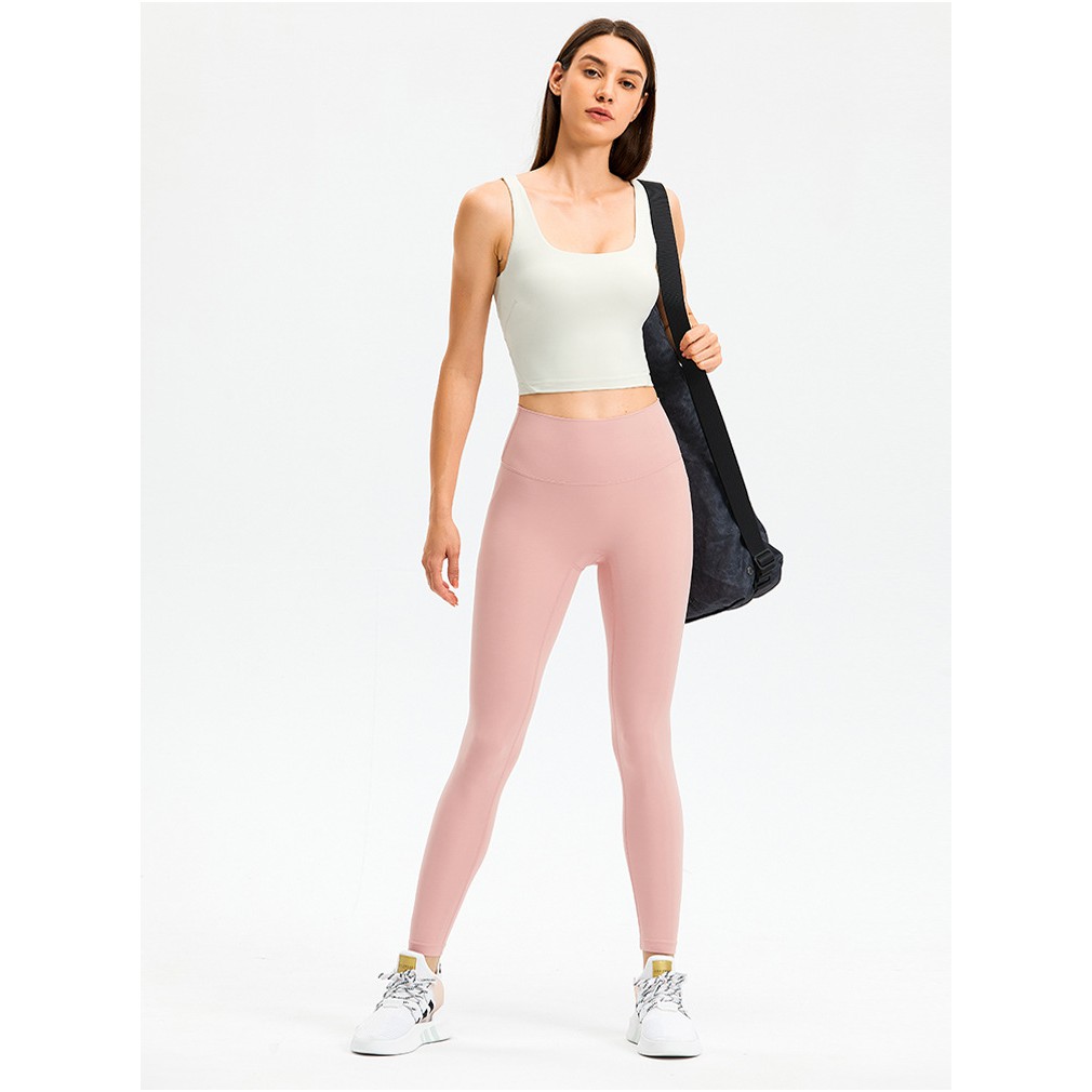 Áo tập thể thao kèm mút Lululemon Nulu Fold Tight Crop Yoga Tank Top - Áo tập Lulu không logo
