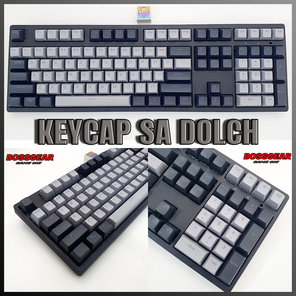 Keycap SA Dolch 108 Phím ABS Double Shot Xuyên LED ( Thick ABS, SA Profile, Ansi Layout)