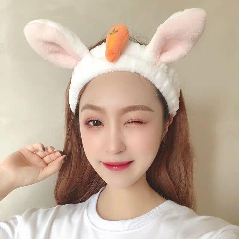 BĂNG ĐÔ RỬA MẶT, BỜM TÓC VẢI BÔNG HÌNH TAI THÚ SIÊU YÊU