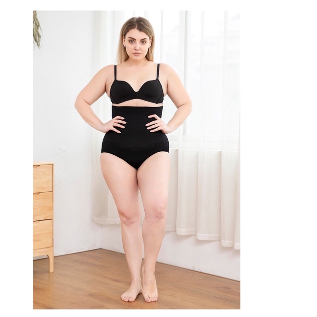 Quần gen thun big size tam giác đen lưng cao size lớn 65-80kg