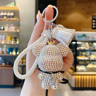 Móc Khóa Hình Gấu Đính Đá Dễ Thương