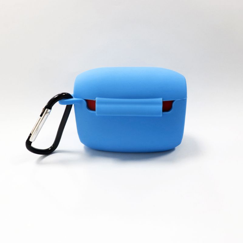 Vỏ Bảo Vệ Hộp Sạc Tai Nghe Jabra Elite Active 65t Bằng Silicon Chống Sốc Chống Trầy Kèm Móc Khóa