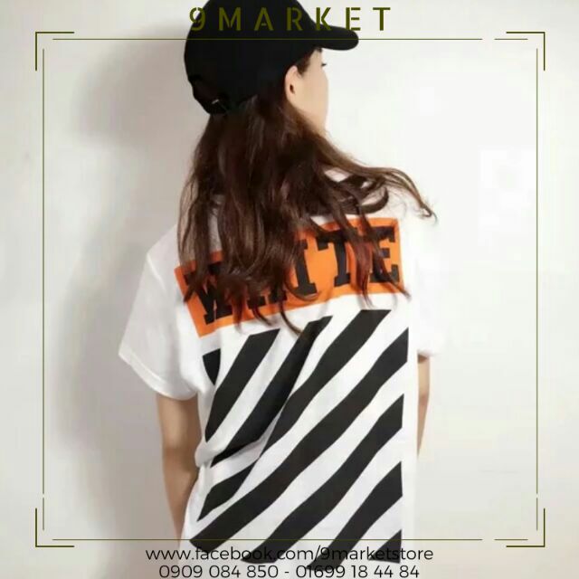 Áo thun OFF WHITE ORANGE (trắng, đen)