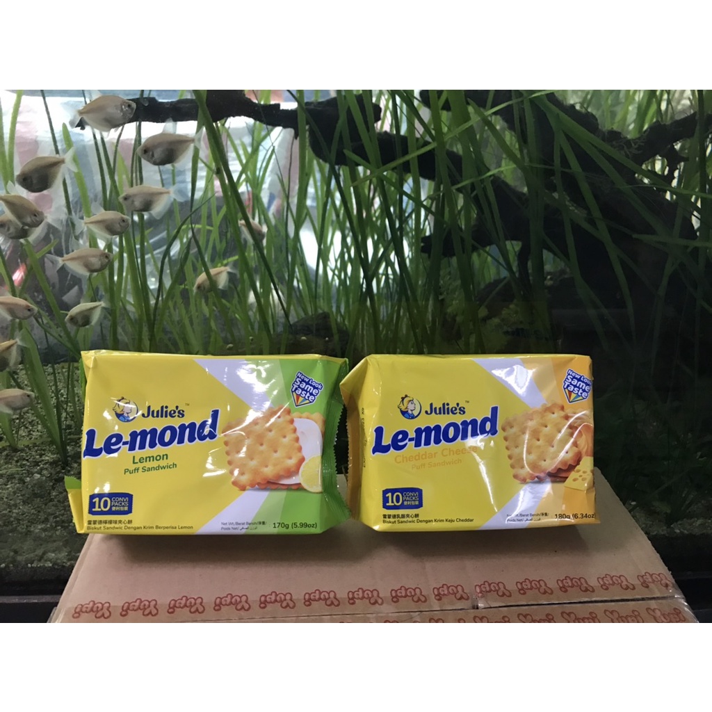 Bánh Quy Julie Le-Mond Nhân Kem Chanh Lemon Flavoured Cream (Gói 180g)