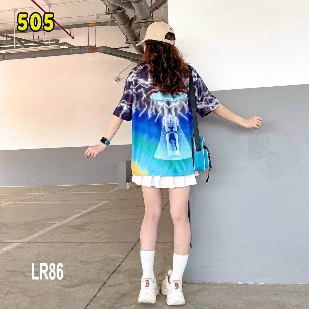 Áo thun loang màu 𝑭𝒓𝒆𝒆𝒔𝒉𝒊𝒑 Áo phông unisex LR86 {nhiều mẫu} vải cotton xượt poli co giãn thấm hút tốt, không xù lông