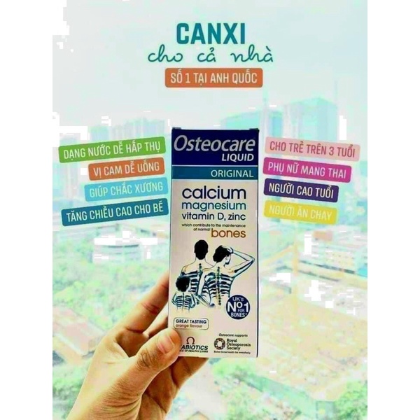 Canxi nước Osteocare Liquid 200ml Anh Quốc