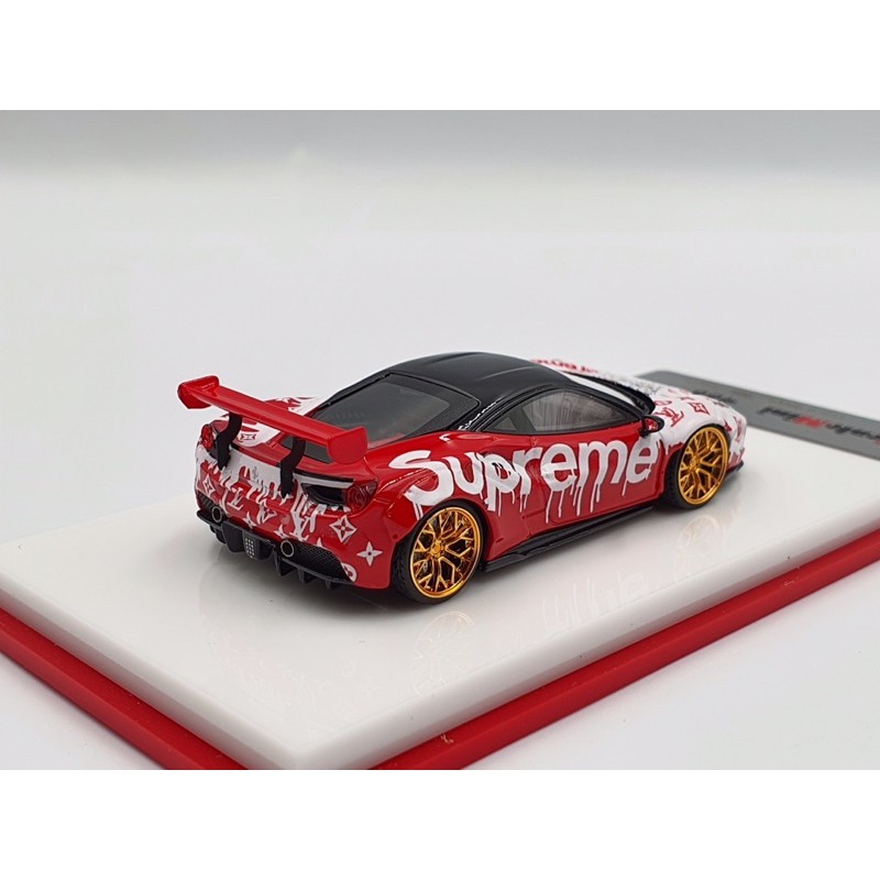 Xe Mô Hình Ferrari 488 Supreme &amp; LV 1:64 Scale Mini ( Đỏ )