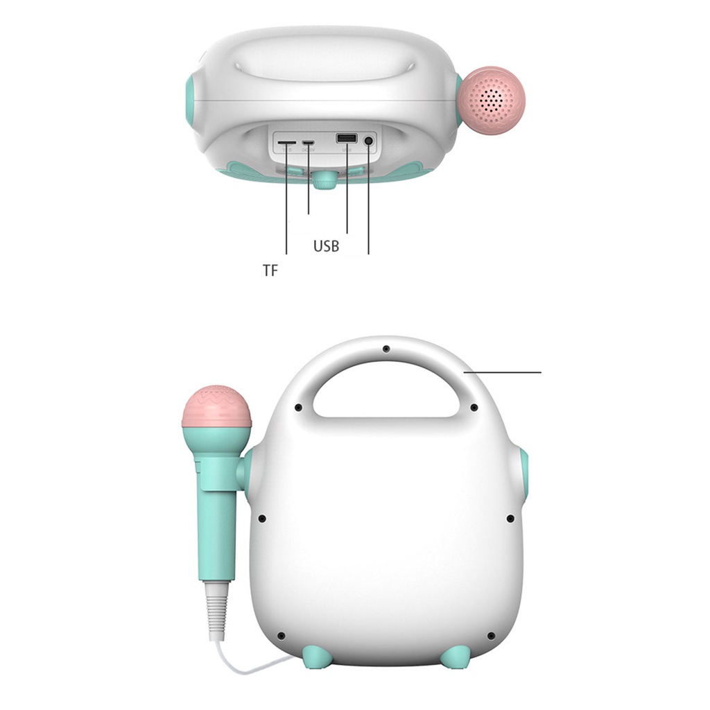 Máy Hát Karaoke Có Đèn LED Và 1 Micro Cho Trẻ Em