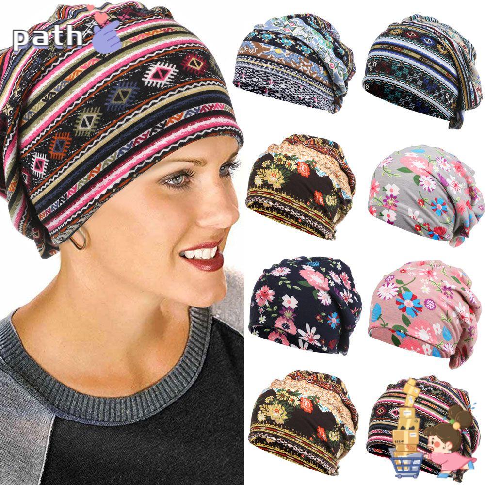 Mũ Trùm Đầu Bằng Cotton Co Giãn Giữ Ấm Mùa Đông Cho Nữ