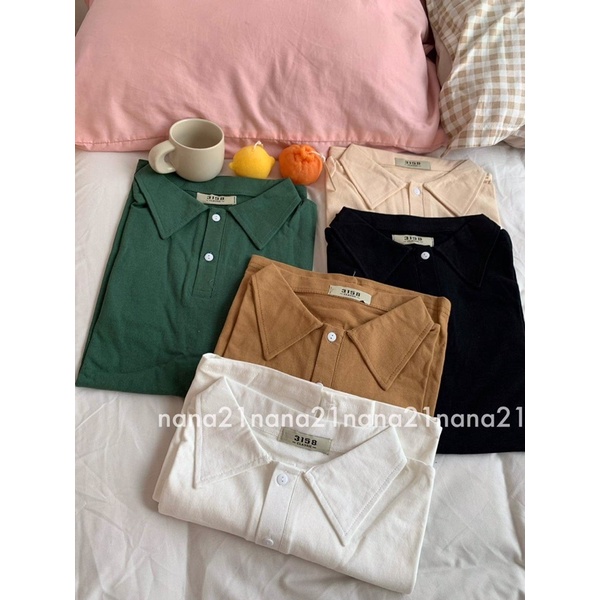 Áo pull polo trơn Nana21 Nanastore21