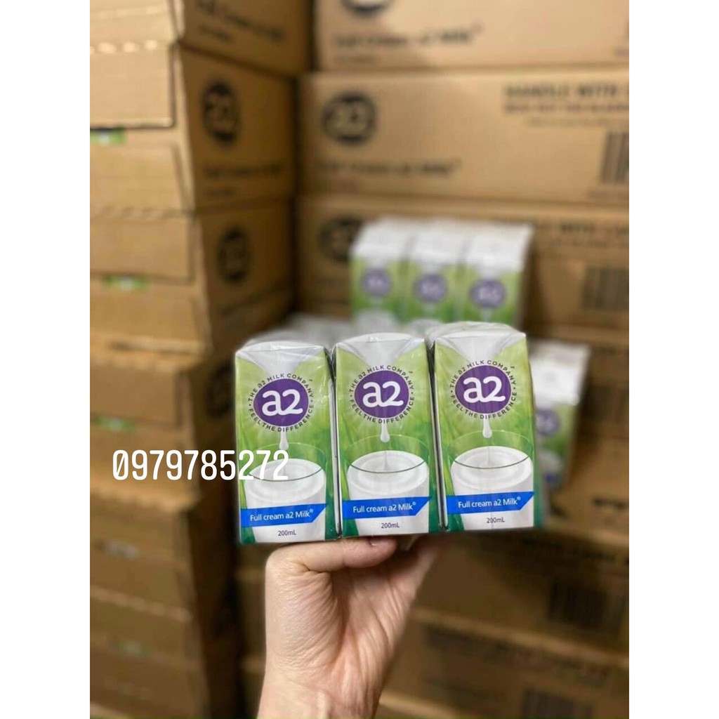 Sữa tươi A2 fullcream 200ml lốc 6 hộp