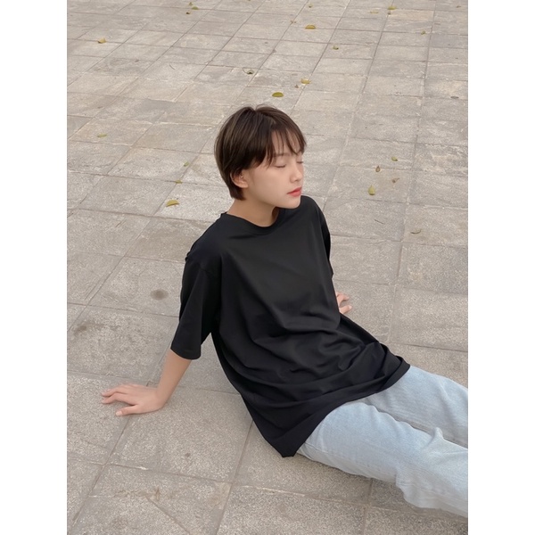 Áo thun nữ cổ tròn trơn ngắn tay cotton đẹp