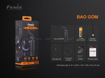 CHÍNH HÃNG FENIX - Đèn pin WT25R- 1000 Lumens