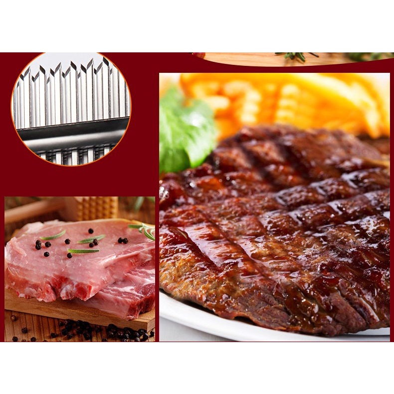 Dụng Cụ Làm Mềm Thịt Bằng Thép Không Gỉ 48 Lưỡi