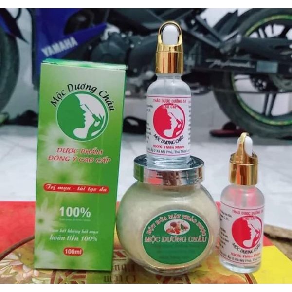 Combo Serum dưỡng da cấp ẩm và Bột rửa mặt Mộc Dương Châu 30ml