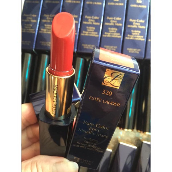 Son môi, son lì pha dưỡng, son Estee Lauder Pure Color Envy Sculpting Lipstick minisize 1.2g, cho môi căng mọng, gợi cảm | BigBuy360 - bigbuy360.vn