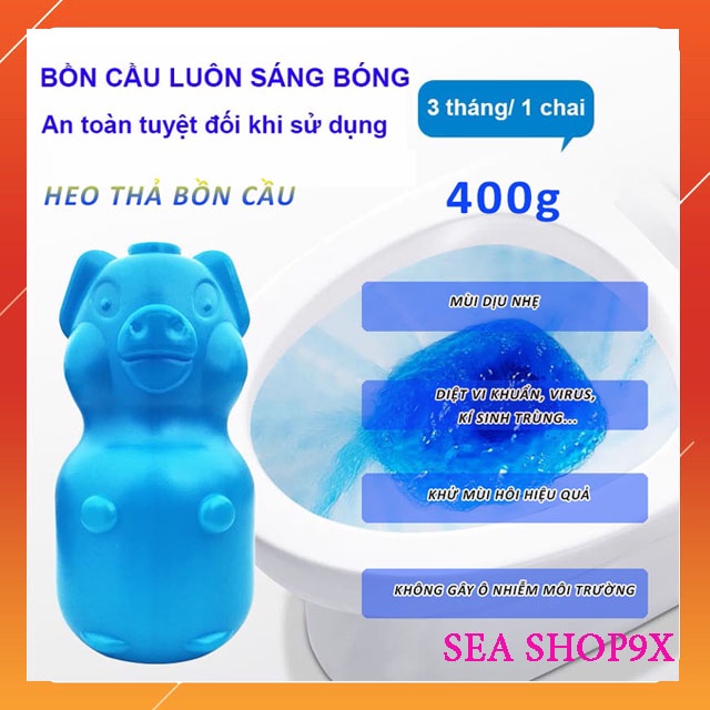 Combo 5 Lọ Lợn Thả Bồn Cầu, Tính Năng Diệt Khuẩn, Khử Mùi Nhanh, Mùi Hoa Oải Hương - SEA SHOP9X