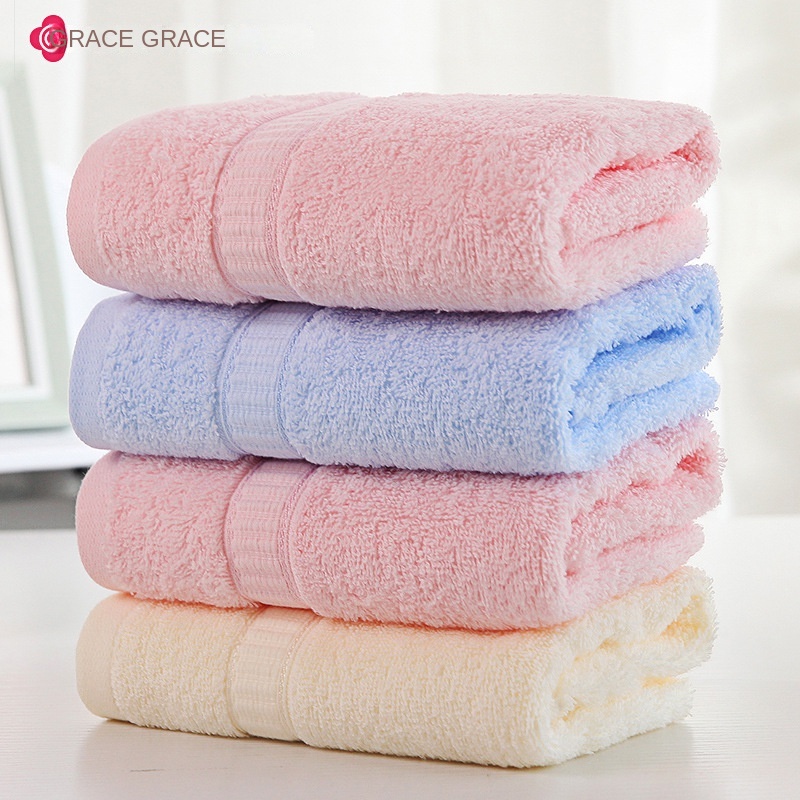 Khăn Tắm cotton Mềm Thấm Hút Thêu logo Jielia 6717 &quot;24H